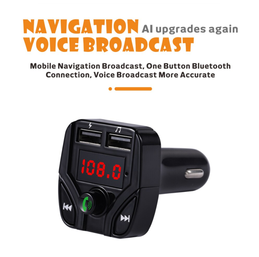 MP3 Wireless Adapter Charger Kit 2 Car Bluetooth FM Transmitter