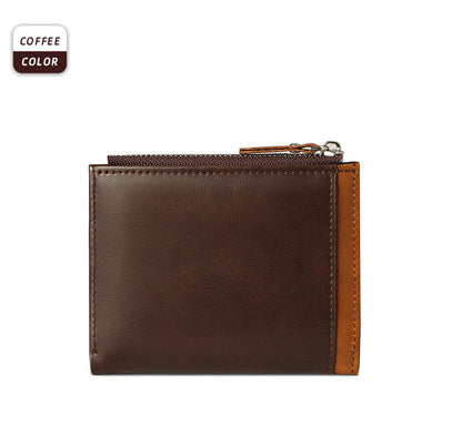 Timeless Men's Bifold Wallet Color Brown Black Grey