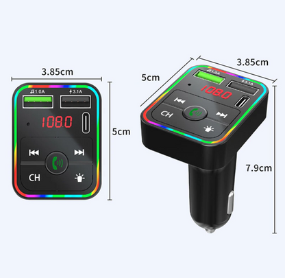 FM Band LED Car Bluetooth MP3 Transmitter USA