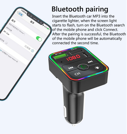 FM Band LED Car Bluetooth MP3 Transmitter USA