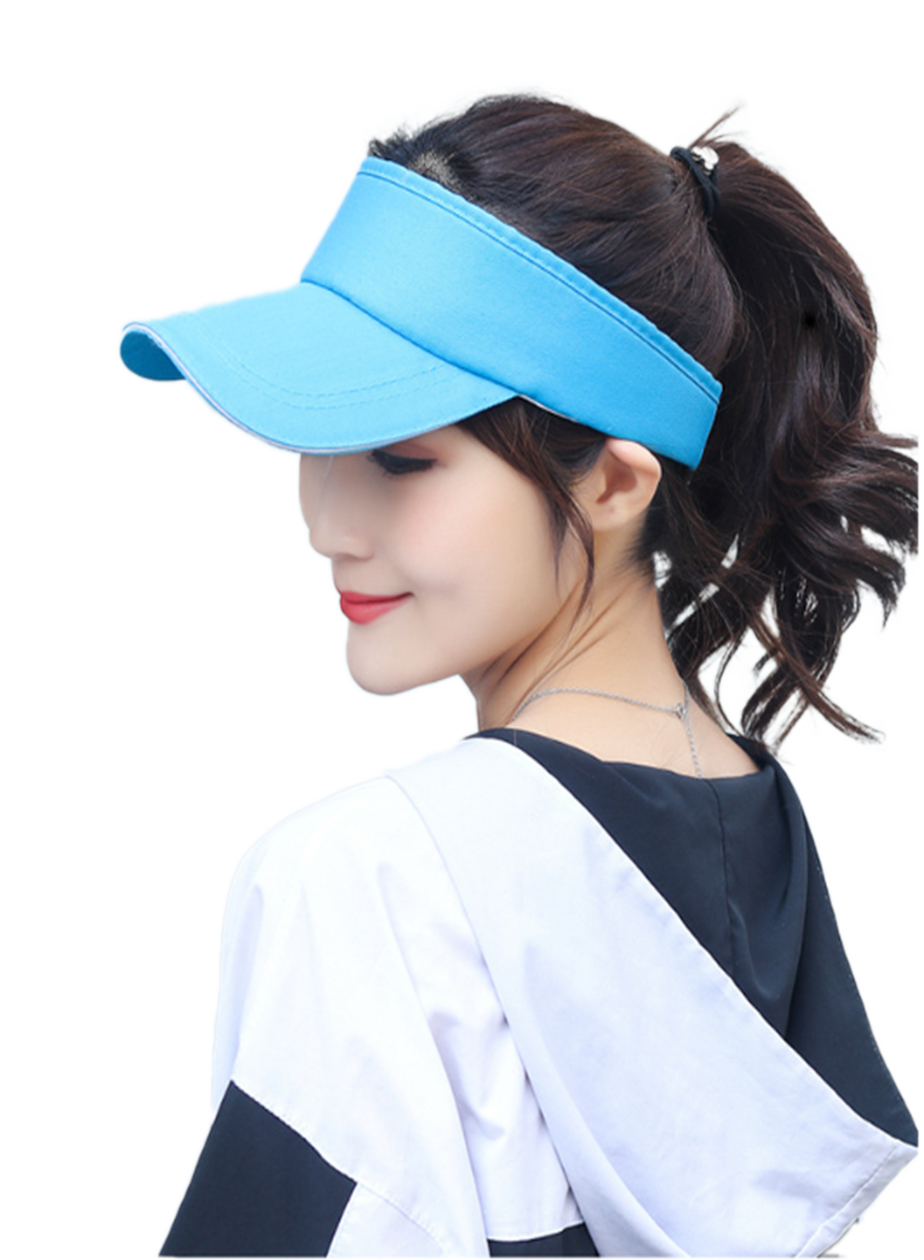 Visor Hat For Sports Tennis Golf Plain Color Summer Beach Sun Blocker